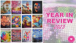 Diamond Painting  2023 Year in Review  12 Finishes [upl. by Saimon807]