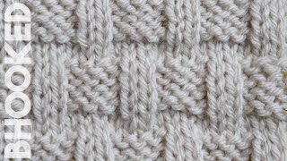 How to Knit the Basket Weave Stitch [upl. by Amapuna]