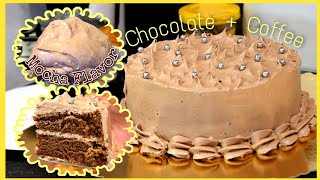 Chocolate Coffee Mocha Buttercream Frosting  Mocha Cake [upl. by Ora]