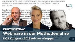 DGS Kongress 2018 Lehrmethoden der Forschungsmethoden  OnlineSchulungen amp Forschungswerkstätten [upl. by Ameerak]