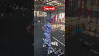 Dingers Lets keep working hardNo days off 🔥 baseball reels youtubeshorts dingers batflip [upl. by Alahc268]