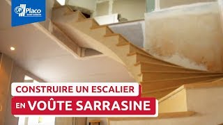 Comment construire un escalier en voûte sarrasine   Trophées Placo® 2013 [upl. by Atinuaj543]