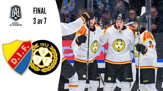 Djurgårdens IF  Brynäs IF  Höjdpunkter  Final 3  Hockeyallsvenskan Slutspel 2024 [upl. by Atirahc]