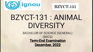 BZYCT 131 Term end paper 🗞️ dec22  part 2 ignou bzyct [upl. by Greeley]