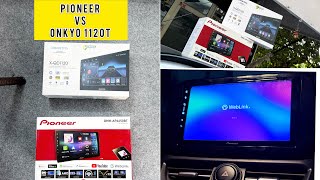 ONKYO 1120 VS PIONEER DMHAP6650BT  9 INCHES STEREO  Android Auto amp CARPLAY LICENSED  प्राइस 🤩 [upl. by Anilag]