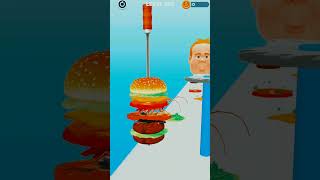 Burger Runner 🍔 Make Extra Large Hamburger Cheese Burger part 198 xxlsandwich viral shortsvideo [upl. by Anoy]