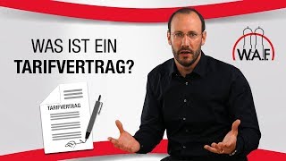 Tarifvertrag einfach erklärt Was ist ein Tarifvertrag  Betriebsrat Video [upl. by Leatrice]