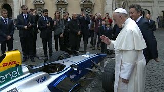 Vaticano benedizione papale per la Formula E [upl. by Eisler119]