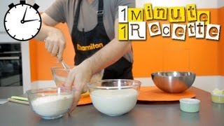 1 Minute 1 Recette  Pâte à crêpes [upl. by Ennaul78]