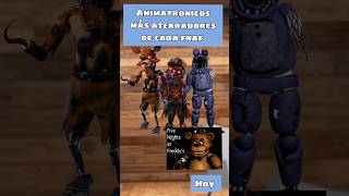 Animatronicos más aterrador de cada fnafcinconochesenfreddysfivenightsatfreddys5 5nightsatfreddys [upl. by Holmen458]