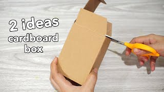 VERY LOW COST CREATIVE IDEAS WITH CARDBOARD BOX  DIY CARDBOARD CRAFTS [upl. by Zebulon]