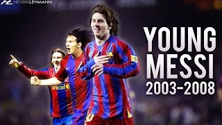 The Young Lionel Messi ● Goals Skills amp Assists ● 20032008 HD [upl. by Lindie]