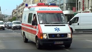 Budapest Salvator Ambulance Service ambulance responding HU  1042017 [upl. by Myrilla]