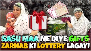 Sasu Maa Ne Diye Gifts Zarnab Ki lottery Lagayi  ZARAIB  Zarnab Fatima  Laraib Khalid [upl. by Erl646]