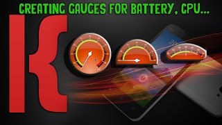 KLWP Tutorial  Series  Creating Gauges for Battery CPU [upl. by Fantasia393]