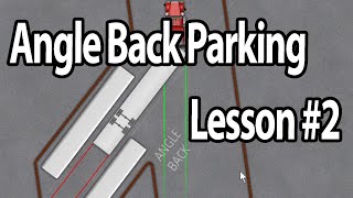 Trucking lesson 2  Angle Back Parking [upl. by Ultann]