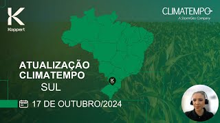 Previsão do tempo Sul  171024  Koppert amp Climatempo [upl. by Llerret66]