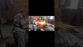 Forging Damascus Steel  Making Damascus Steel  Forging Damascus Process at Cutwootz Industry [upl. by Maia]