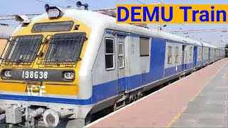 Local Train DEMU Adapur Railway Station  Departing to Raxaul Junction  Rajababu Shah [upl. by Lletnom]