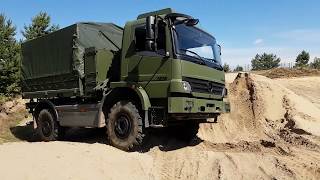 Mercedes Benz Atego 1018 4x4 Offroadeinsatz in MSZ Jänschwalde [upl. by Rosamund]