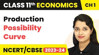 Production Possibility Curve  Introduction  Class 11 Economics [upl. by Alaj284]