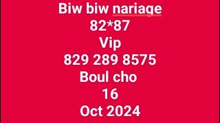 Biw biw mariage 8287 Flo Ann ale fè kòb jodia kise 16 Oct 2024 Gg Fl Ny [upl. by Apfel]