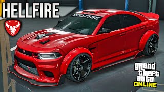 Buffalo STX Hellfire Custom Dodge Charger SRT Hellcat  GTA 5 Vehicle Customization [upl. by Everest]