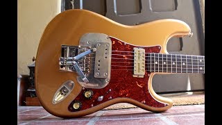 Waterslide Coodercaster wDuesenberg MultiBender amp Mojo Lap Steel amp Gold Foil Pickups [upl. by Nylteak]