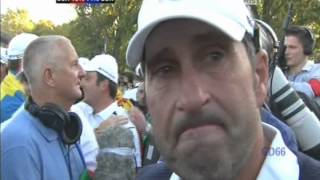 José Maria Olazábal Emotional Interview After Europe Win 2012 Ryder Cup [upl. by Meece]