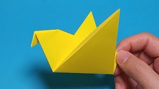 Super easy Origami Bird for baby [upl. by Treiber]