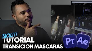 FACIL Tutorial transición mascaras con Adobe Premiere  After effects [upl. by Coleville]