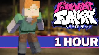 UNDERRATED  FNF 1 HOUR Songs FNF Mod Music OST Vs Steve Minecraft Song Friday Night Funkin [upl. by Tarttan]