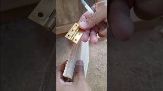 hinge installation process shorts virals fyp carpenter [upl. by Hilleary695]