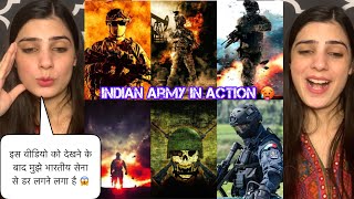 Indian Army Powerful Attitude Video Reaction  Indian Army swag 😱  pakistanireaction Nayab butt [upl. by Putscher]