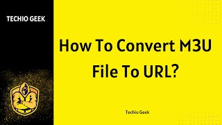 How To Convert M3U File To URL [upl. by Ahsrats]