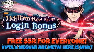 FREE SSR TICKET FOR EVERYONE SAVE FOR YUTA amp MEGUMI HERE IS WHY Jujutsu Kaisen Phantom Parade [upl. by Ardnuas]