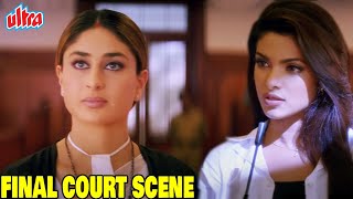 क्या तुजे पता है तेरे बच्चे का बाप कौन है  Kareena Kapoors Best Scene  Aitraaz Final Court Scene [upl. by Ebonee83]