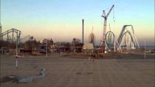 Cedar Point 2013 GateKeeper Construction Time Lapse Week 24 11413  12013 [upl. by Selokcin]