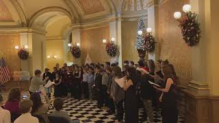 Chamber Choir at California State Capitol  Believe Polar Express Soundtrack  121319 [upl. by Ahsien]