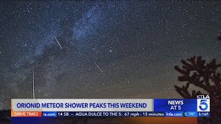 Orionid meteor shower expected to peak Sunday night [upl. by Nitnerb]