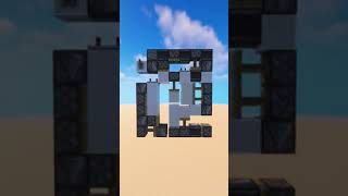 3x3 redstone door Minecraft minecrafttutorial minecraftbuilding minecraftmemes minecrafter mc [upl. by Lesab]