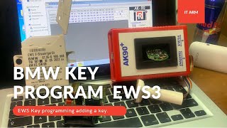 How to program Key for BMW EWS2 EWS3 EWS4 19952009  AK90 programmer [upl. by Alie644]