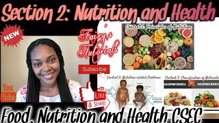 Principles of Nutrition  Deficiency Diseases Food Nutrition amp Health CSEC [upl. by Geibel]