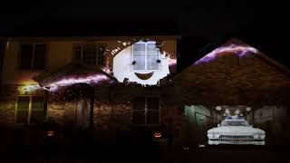 Ghostbusters Halloween projection show [upl. by Halivah759]