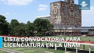 UNAM lanza Convocatoria 2024 para ingresar a alguna de sus licenciaturas [upl. by Enecnarf]