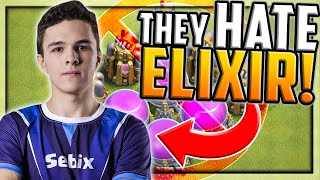 They HATE ELIXIR Clash of Clans Dark Looters The STRUGGLE [upl. by Pheni]