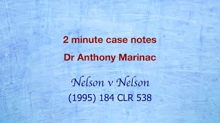 Nelson v Nelson Resulting Trusts [upl. by Frere]