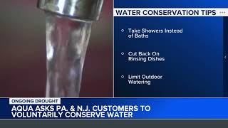 Customers of Aqua in Pennsylvania and New Jersey asked to conserve water [upl. by Savick672]