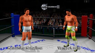 King of Colosseum II  Katsuhiko Nakajima vs Vansack Acid [upl. by Onimixam]