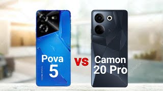 Tecno Pova 5 vs Tecno Camon 20 Pro [upl. by Ajnos]